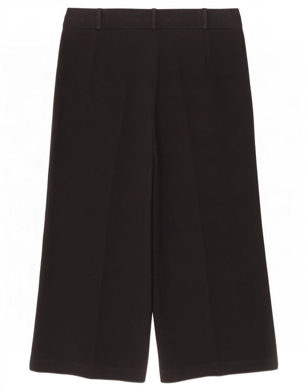 Marks & Spencer Pantalon court large pour femme UK 14 Large W34 L24 Noir