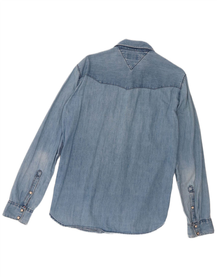Tommy Hilfiger Chemise en Jean Homme Petit Bleu Coton