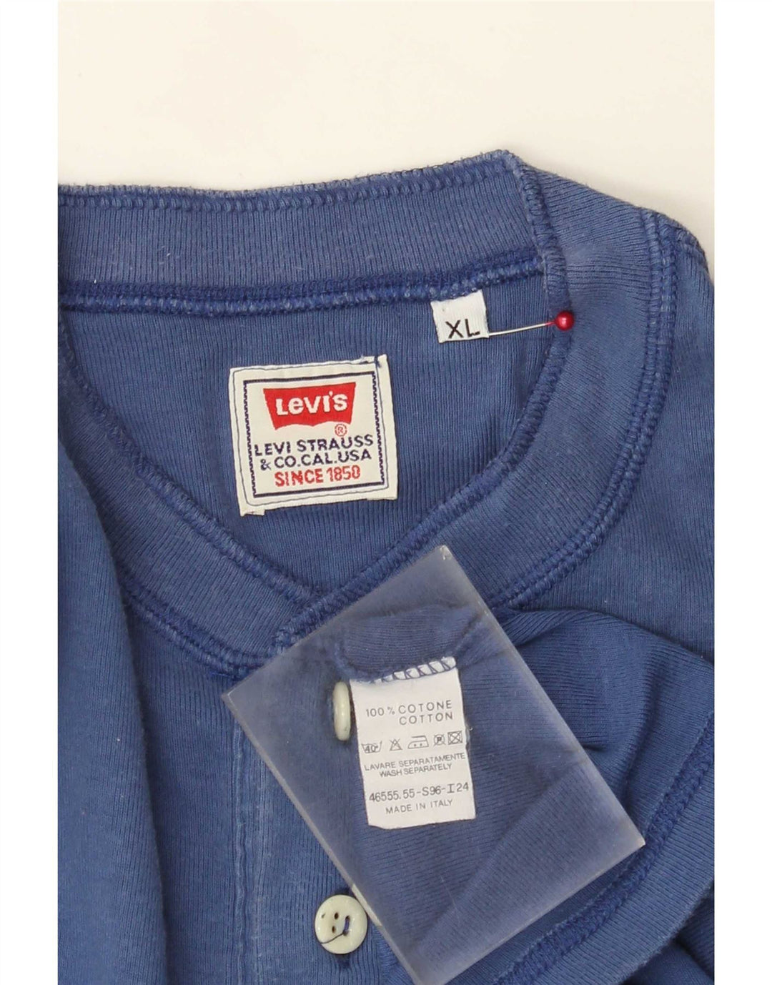 Levi's Top Manches Longues XL Homme Bleu Coton