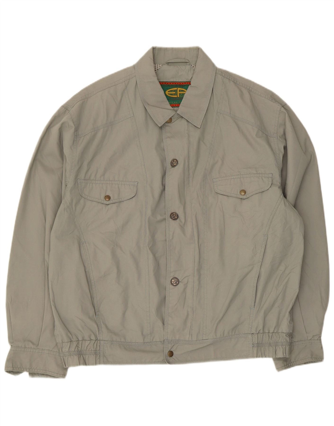 European Project Mens Bomber Jacket Taille 40 Grand Gris