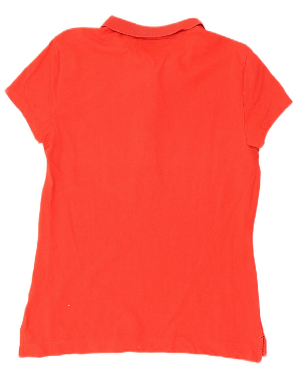 Tommy Hilfiger Polo à manches courtes pour femme Coupe régulière UK 18 XL Rouge