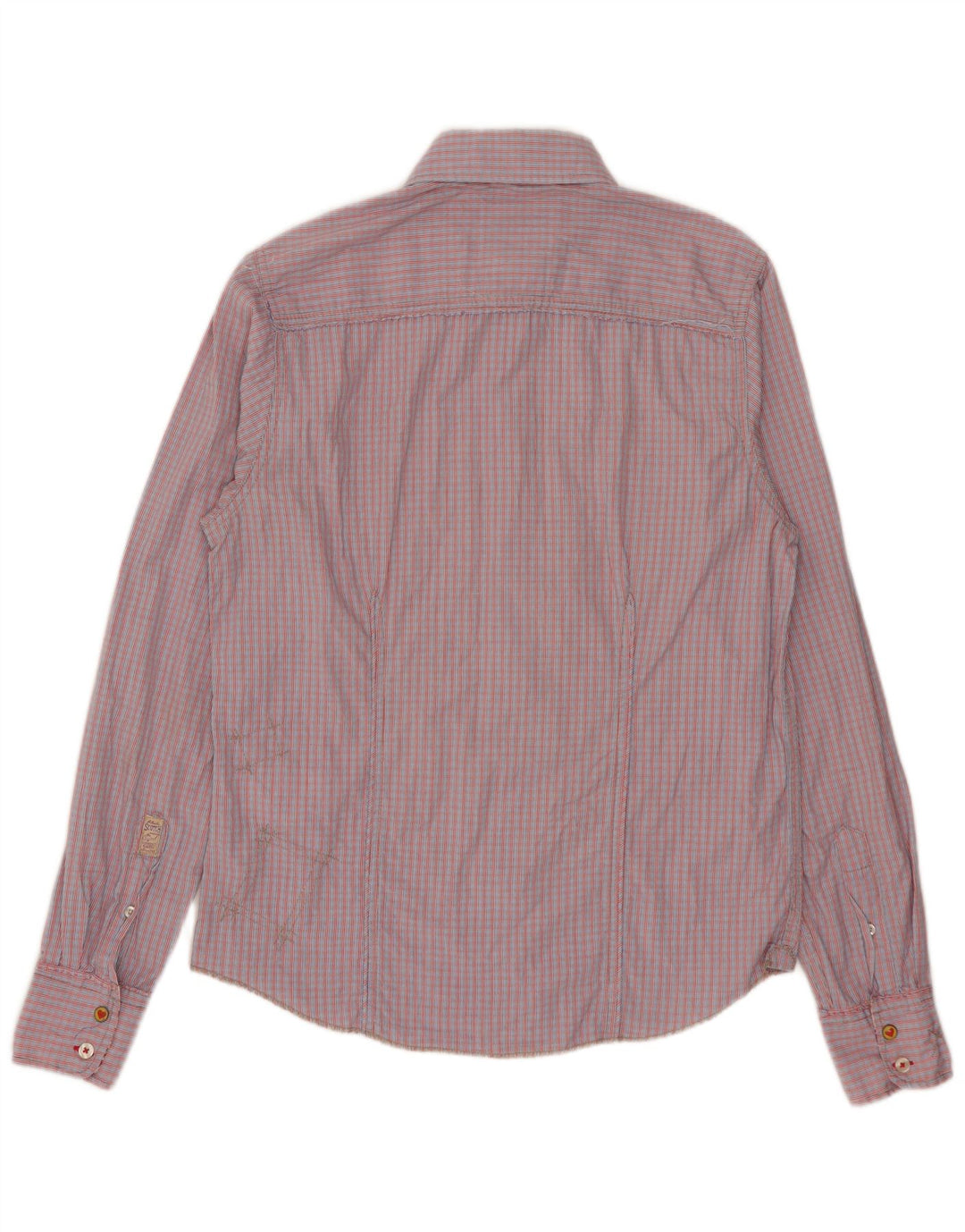 Scotch & Soda Chemise Homme Petit Carreau Rouge Coton