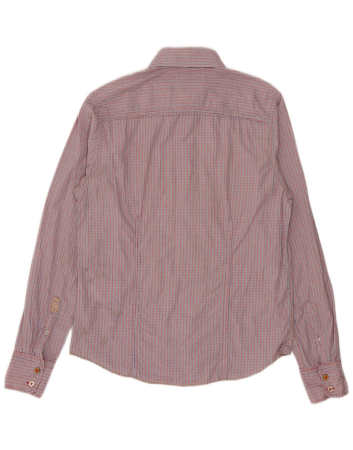 Scotch & Soda Chemise Homme Petit Carreau Rouge Coton
