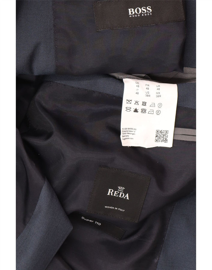 Hugo Boss Veste blazer à 2 boutons IT 48 en laine bleu marine moyen pour homme