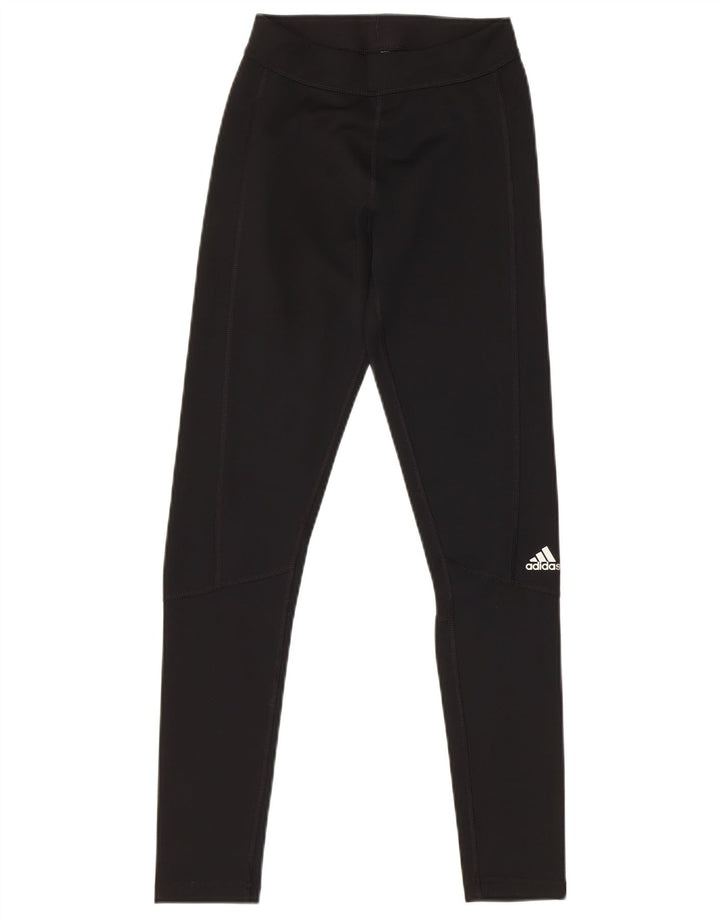 Adidas Climalite Leggings UK 4 XS Noir Polyester