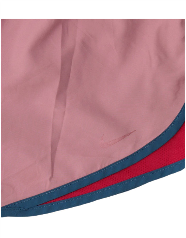 Nike Short de sport Dri Fit pour femme UK 12 Polyester color block rose moyen