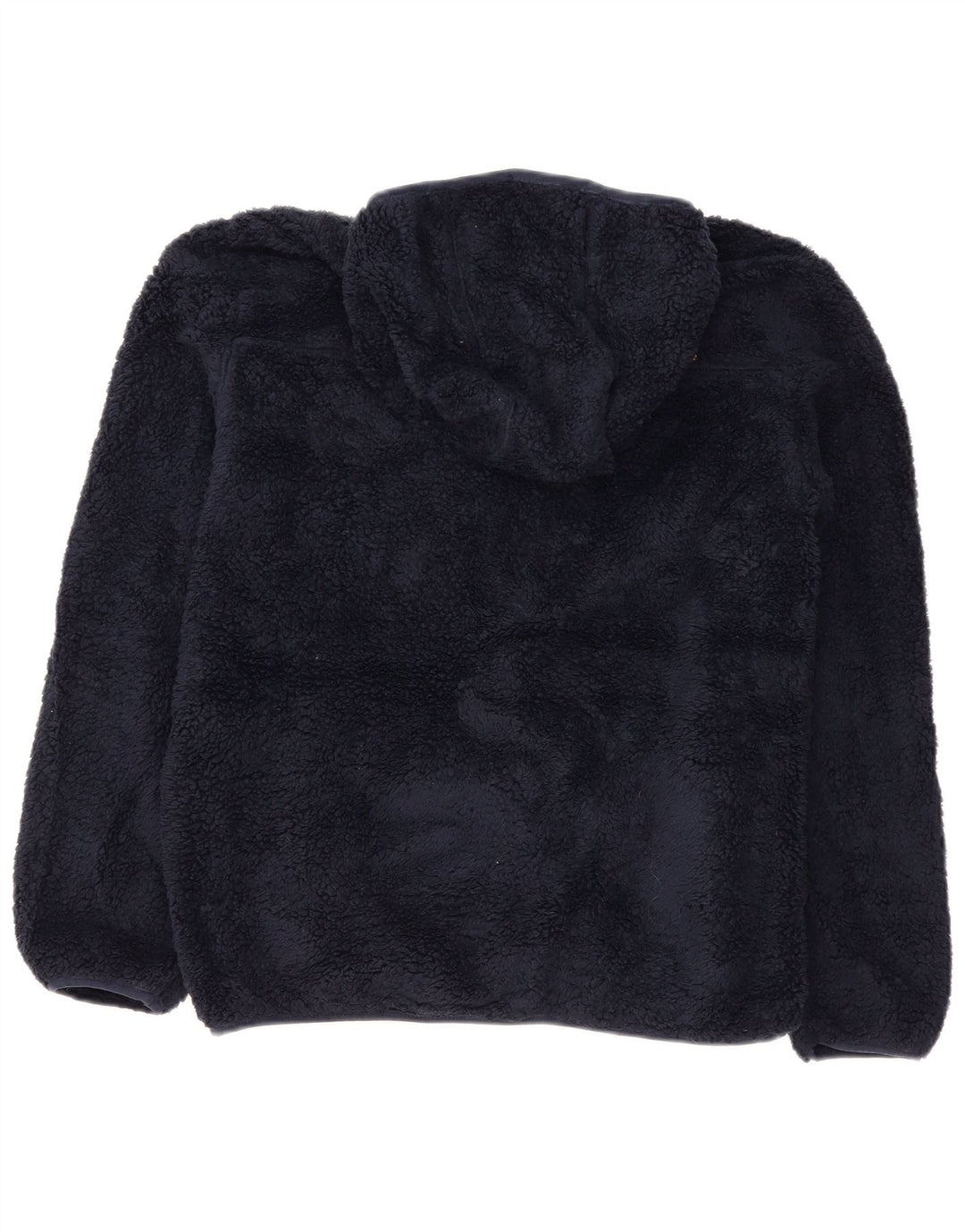 EDDIE BAUER Veste Polaire à Capuche Garçon 15-16 ans XL Bleu Marine Polyester