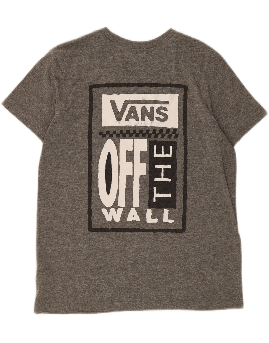 VANS Womens Graphic T-Shirt Top UK 14 Medium Grey Polyester Vintage Vans and Second-Hand Vans from Messina Hembry 