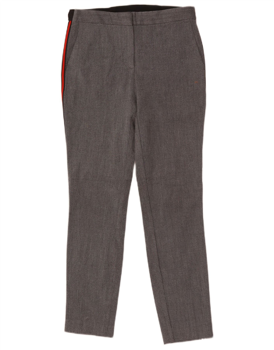 Pantalon Chino Slim Femme Zara Small W27 L27 Gris Taché