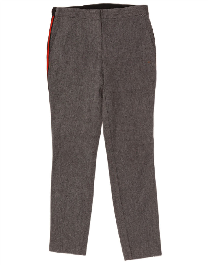 Pantalon Chino Slim Femme Zara Small W27 L27 Gris Taché