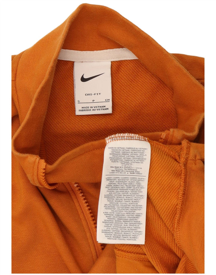 Nike Femme Dri Fit Graphic Sweat-shirt surdimensionné UK 10 Petit Orange