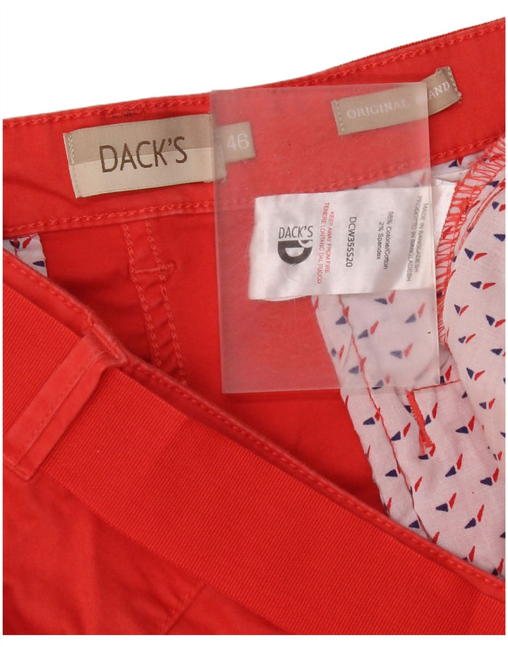 Dack's Short Chino Coupe Regular Femme IT 46 Large W34 Coton Rouge