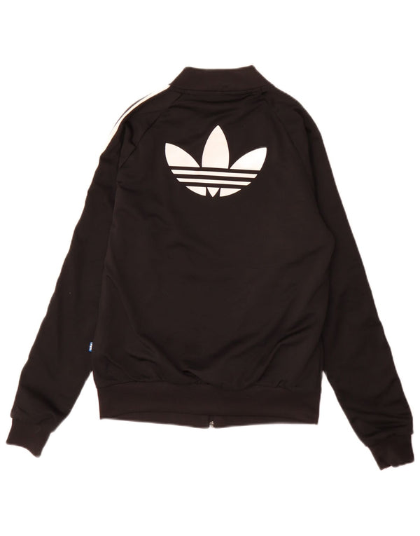 Adidas Femme Graphic Loose Fit Survêtement Top Veste UK 6 XS Noir Sports