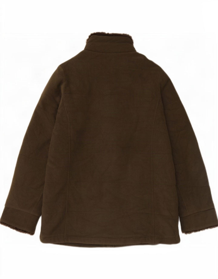 Marks & Spencer Veste polaire pour femme UK 12 Polyester vert moyen