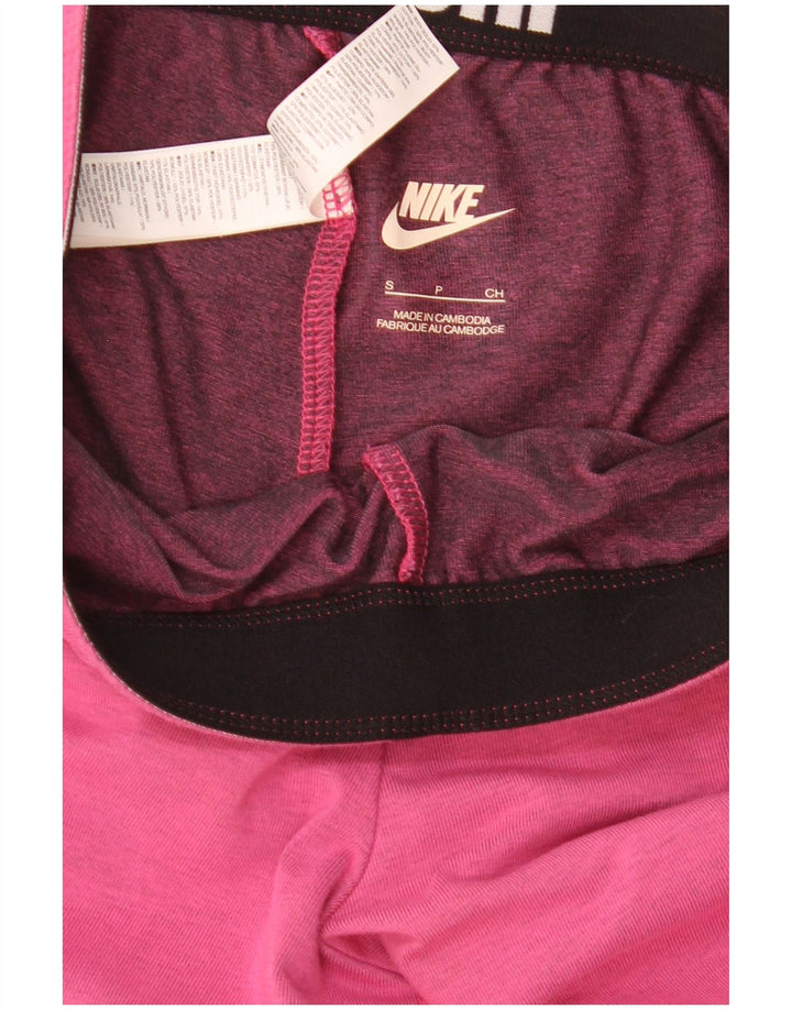Nike Legging graphique pour femme UK 8 Petit coton rose