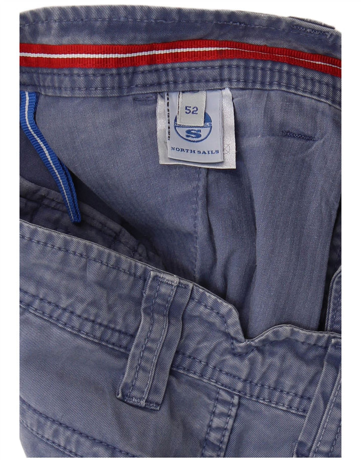 North Sails Short Chino Homme IT 52 XL W38 Bleu Coton