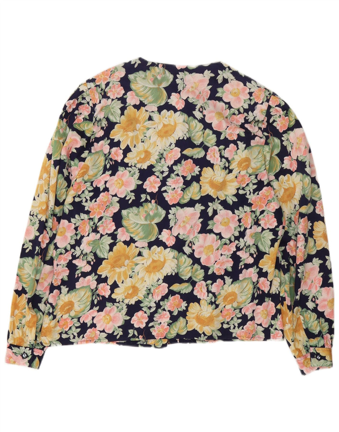 Chemisier chemise femme vintage IT 50 XL Floral multicolore