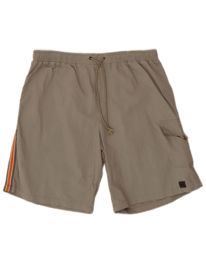 Hugo Boss Short de bain pour homme en nylon vert grand