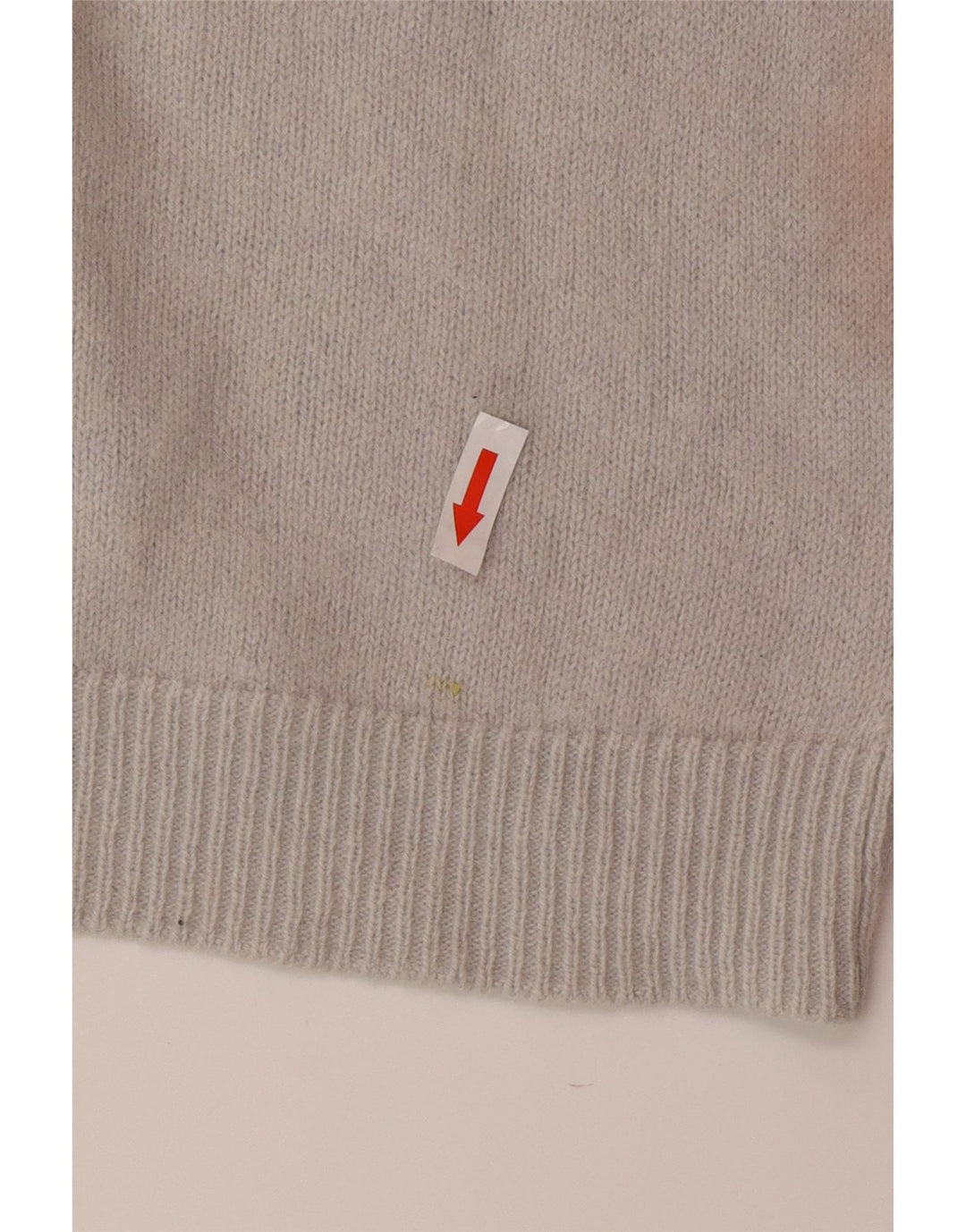 Massimo Dutti Pull col V pour femme UK 12 Gris moyen