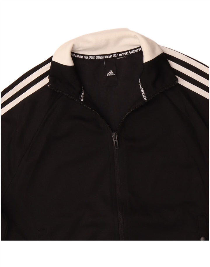 ADIDAS Veste de survêtement pour femme UK 14 Medium Noir Polyester