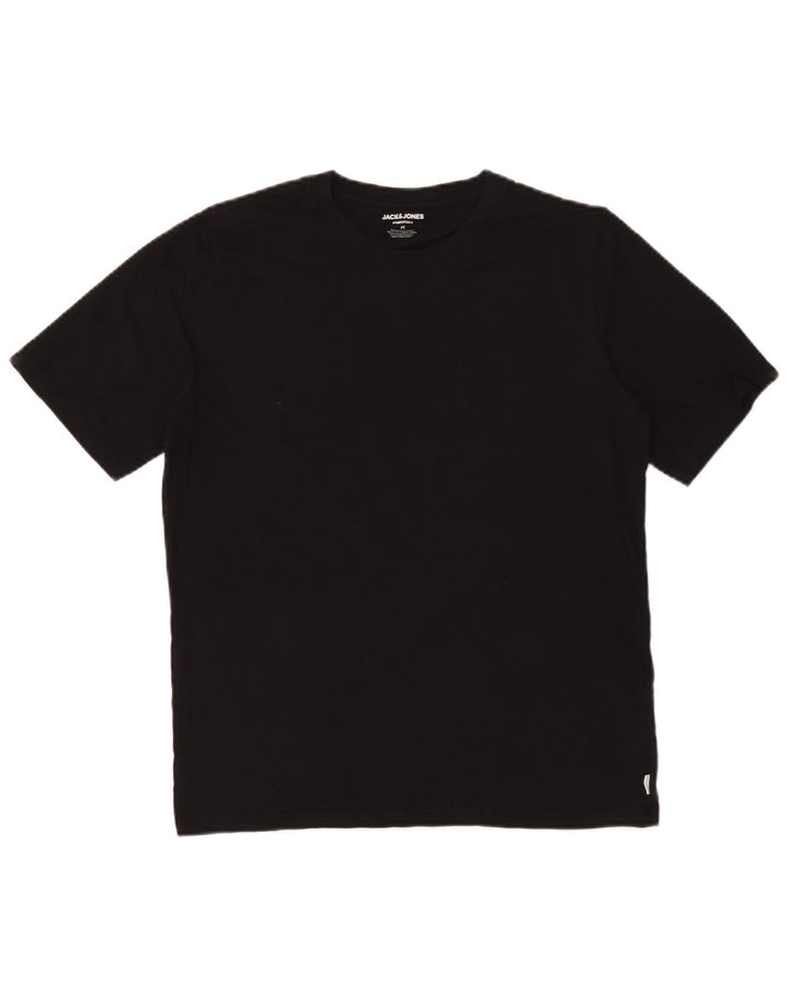 Jack & Jones T-Shirt Homme Noir Moyen Coton