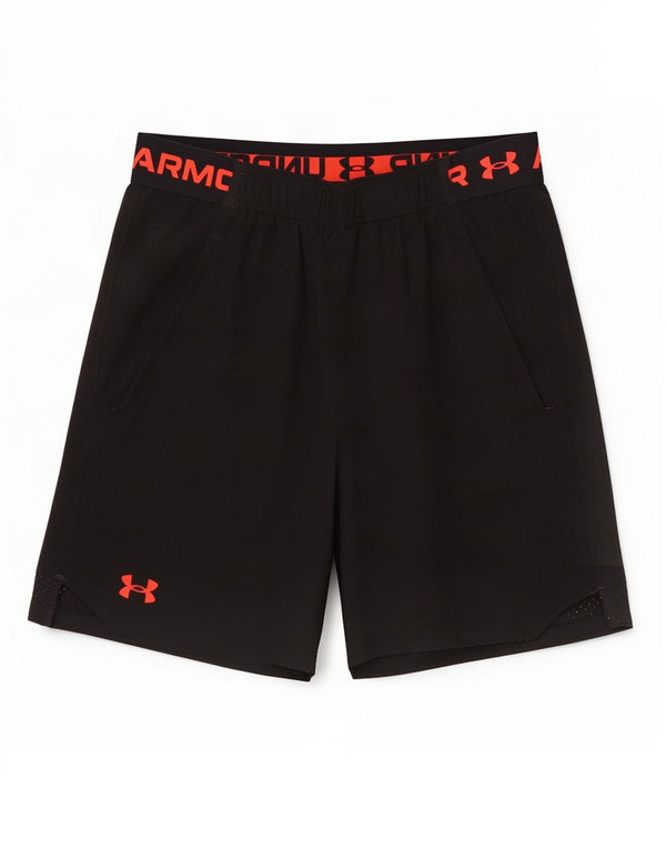 Under Armour Mens Graphic Sport Shorts Small Black Polyester