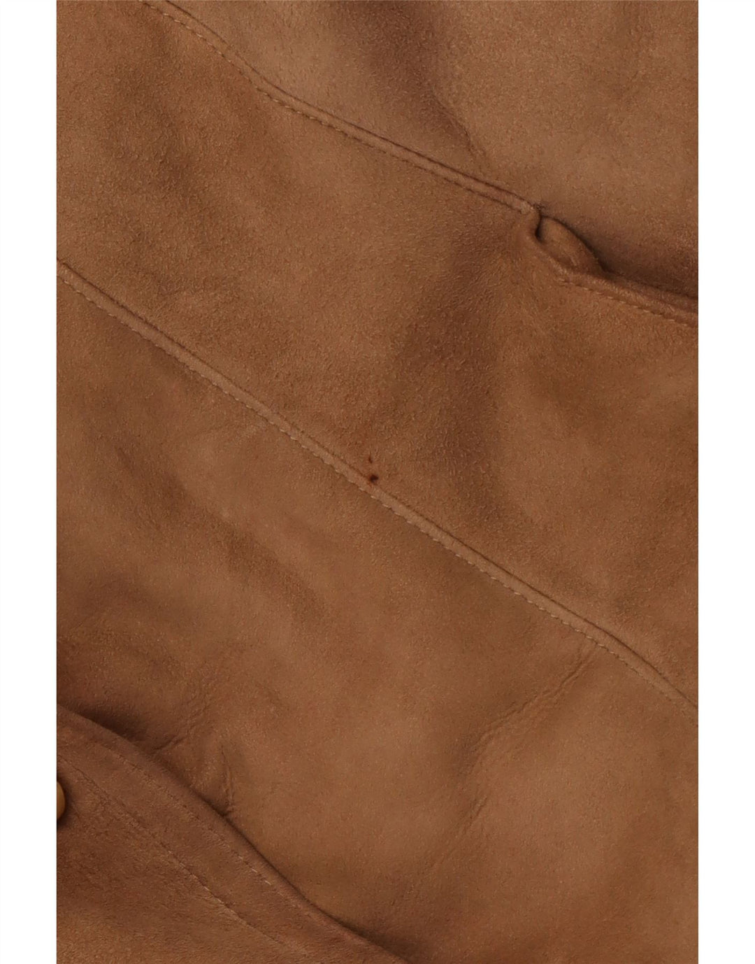 VINTAGE Manteau en peau de mouton pour femme IT 52 2XL Peau de mouton marron