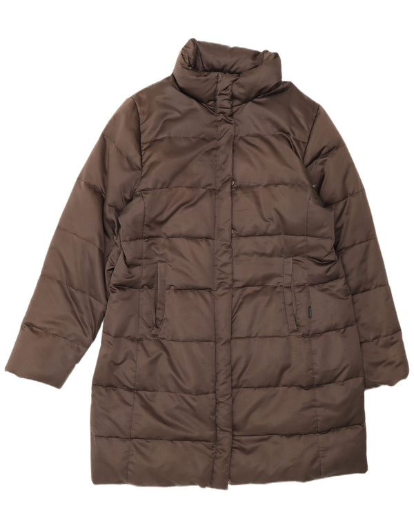 Moncler Manteau rembourré pour femme Taille 3 Large Marron