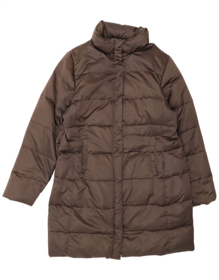 Moncler Manteau rembourré pour femme Taille 3 Large Marron