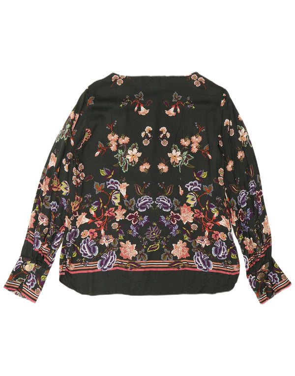 Massimo Dutti Chemisier à manches longues pour femme EU 40 Vert moyen floral