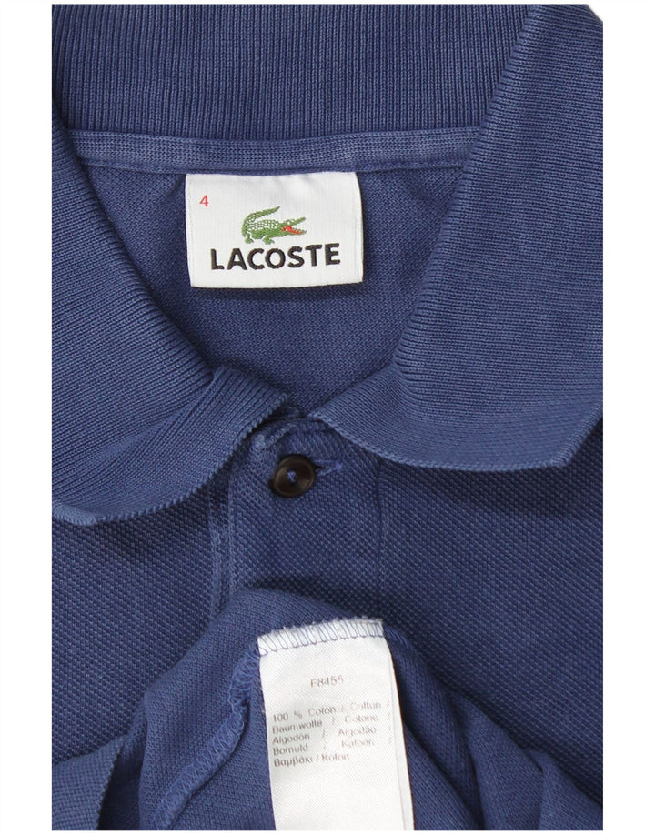LACOSTE Polo Homme Taille 4 Moyen Bleu Marine Coton