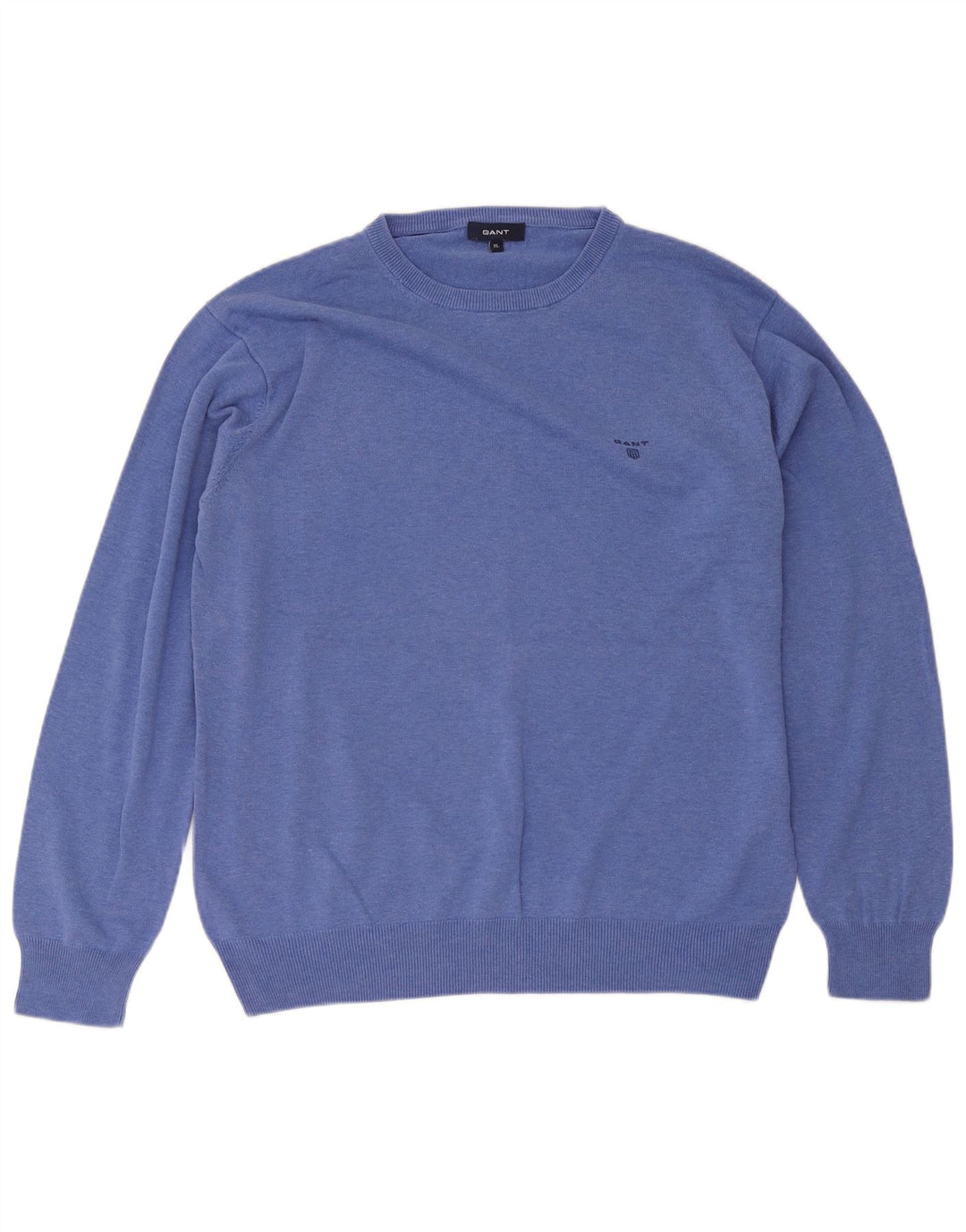Gant Pull col rond homme XL bleu coton