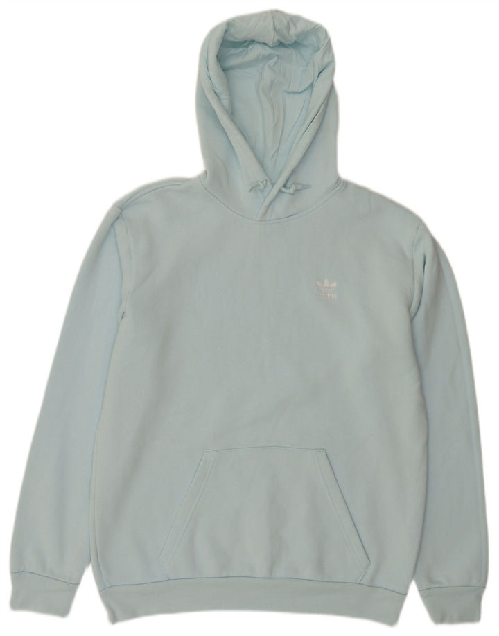 Adidas Pull à capuche pour homme en coton bleu moyen