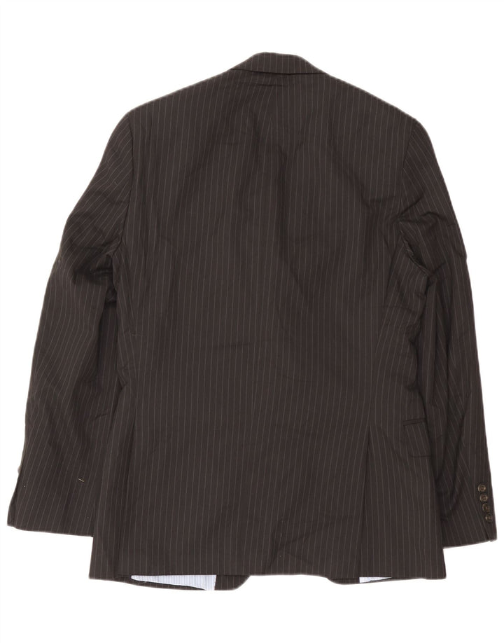 Chaps Veste blazer coupe slim à 2 boutons pour homme UK 40 Grandes rayures noires