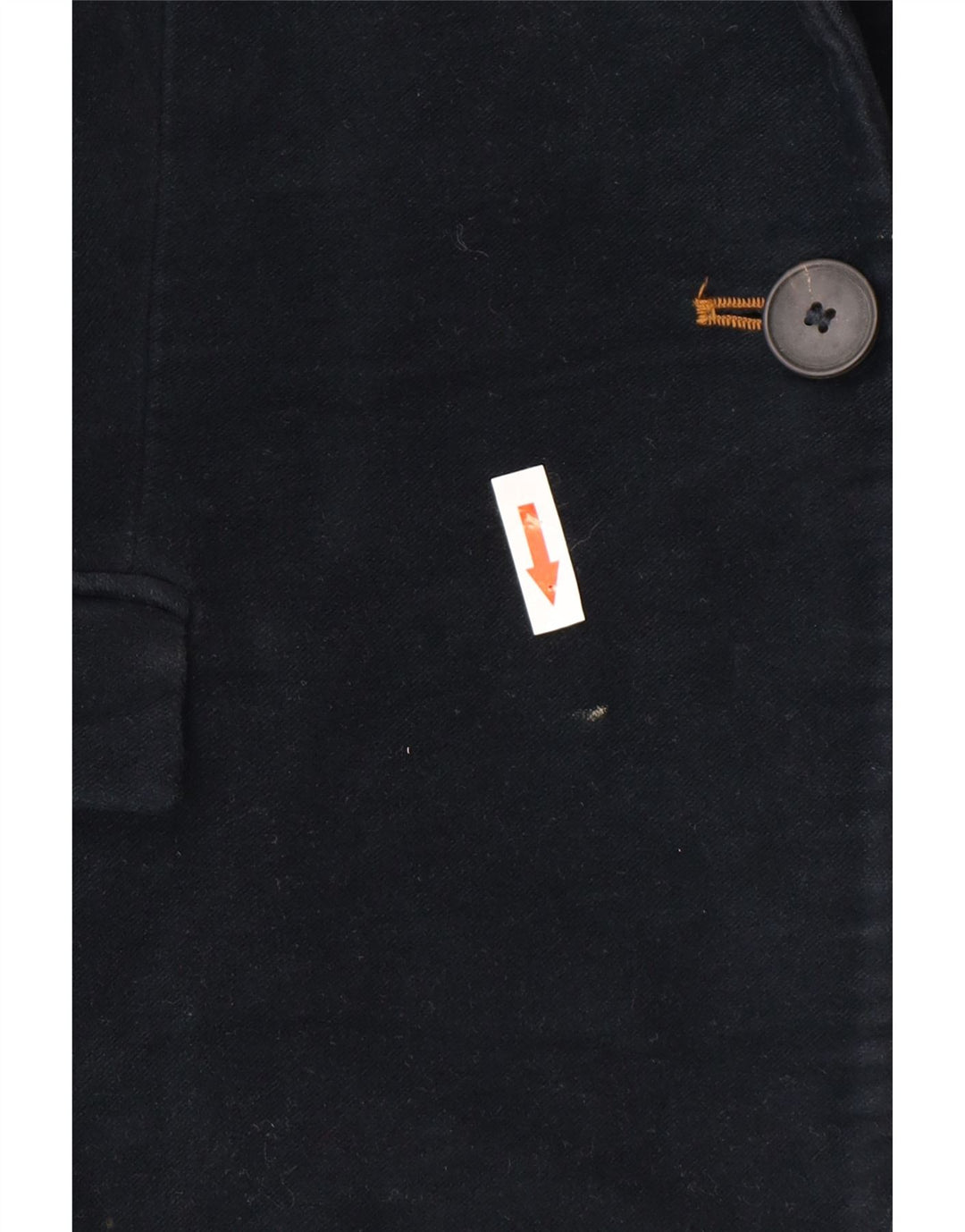 Zara Veste Blazer 1 Bouton Femme UK 12 Acétate Bleu Marine Moyen