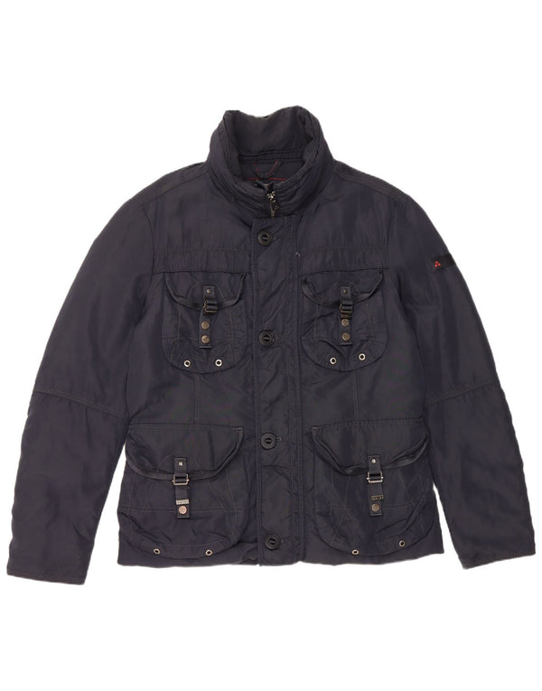 PEUTEREY Veste Utilitaire Homme UK 38 Bleu Marine Moyen Polyamide