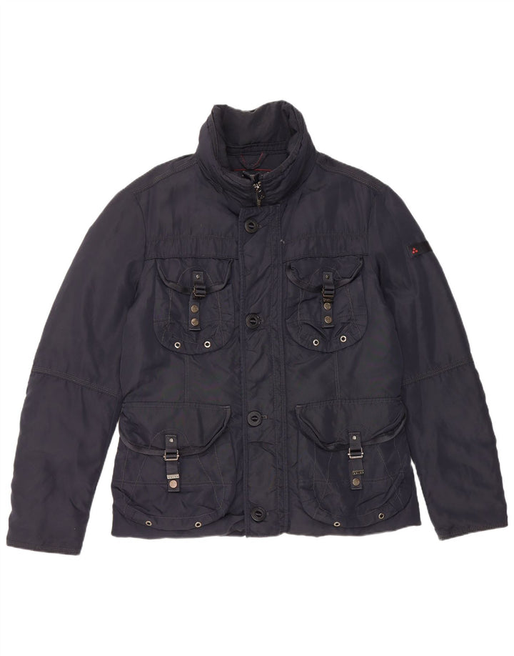 PEUTEREY Veste Utilitaire Homme UK 38 Bleu Marine Moyen Polyamide