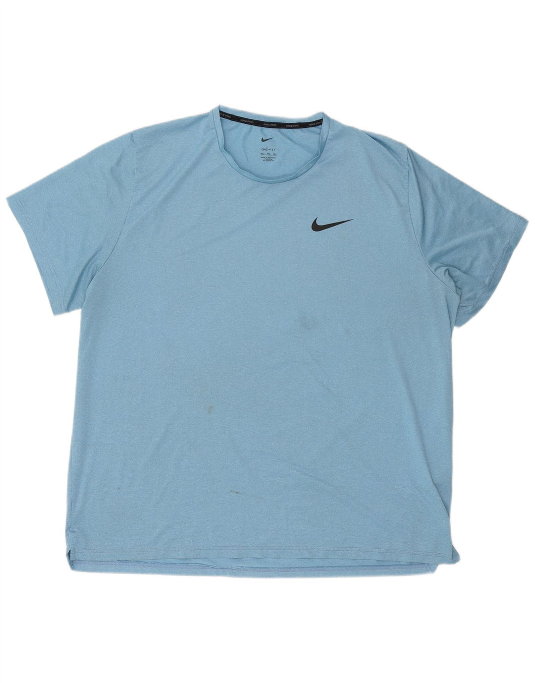 Nike Hommes Dri Fit T-Shirt Haut 2XL Bleu Polyester