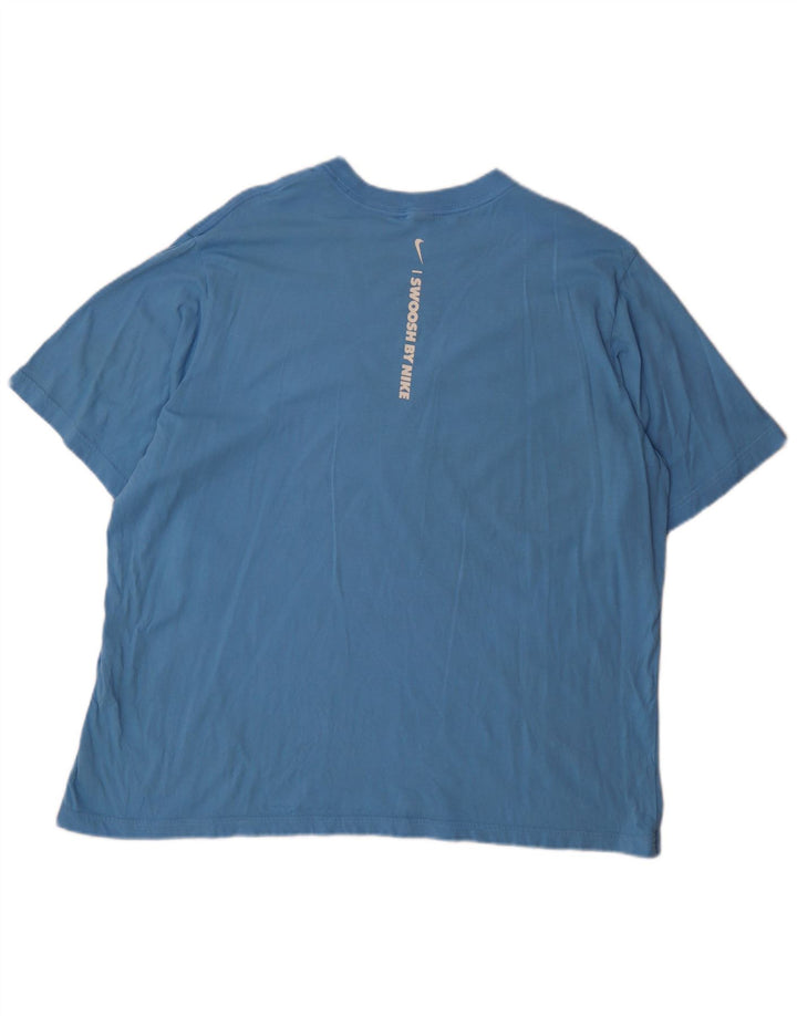 Nike T-shirt graphique Swoosh pour homme Bleu 2XL