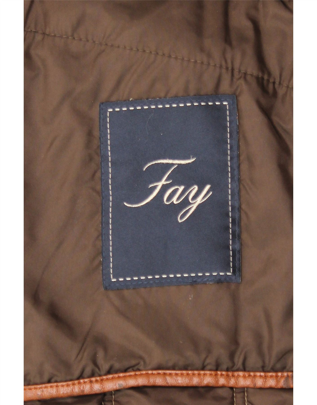 Fay Manteau rembourré pour femme UK 10 Petit Noir Rayé