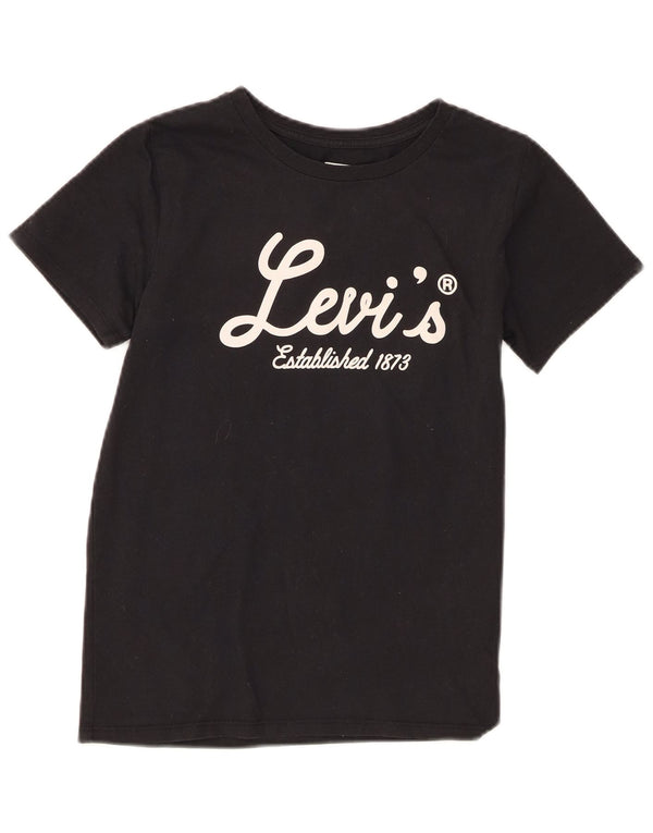Levi's Girls Graphic T-Shirt Top 13-14 ans XL Noir Coton