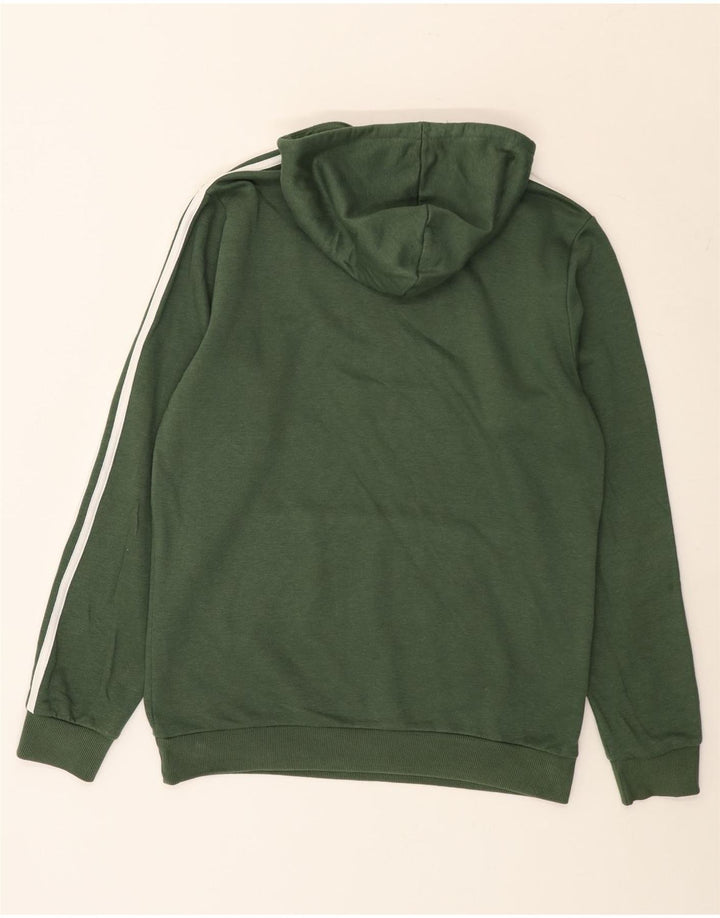 Adidas Pull à capuche pour homme en coton vert moyen