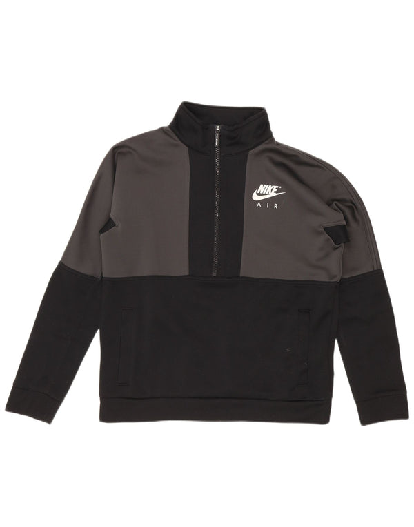 Nike Sweat-shirt graphique pour garçon 12-13 ans Grand Noir Colorblock