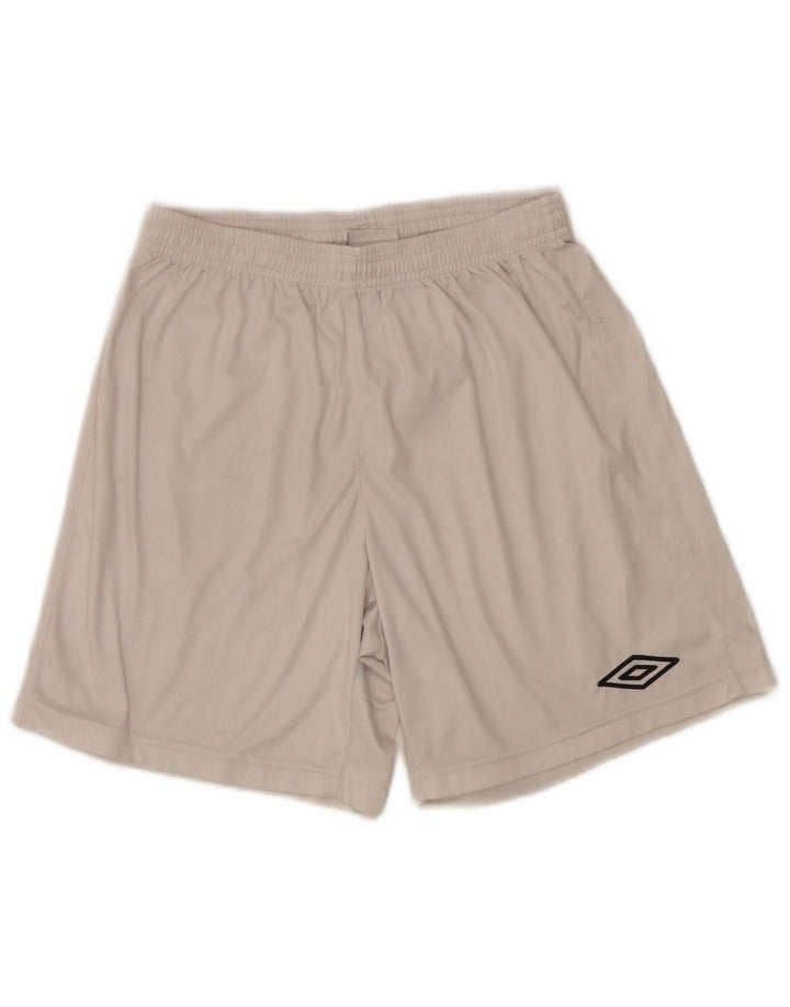 Umbro Short de Sport Homme Petit Blanc Polyester