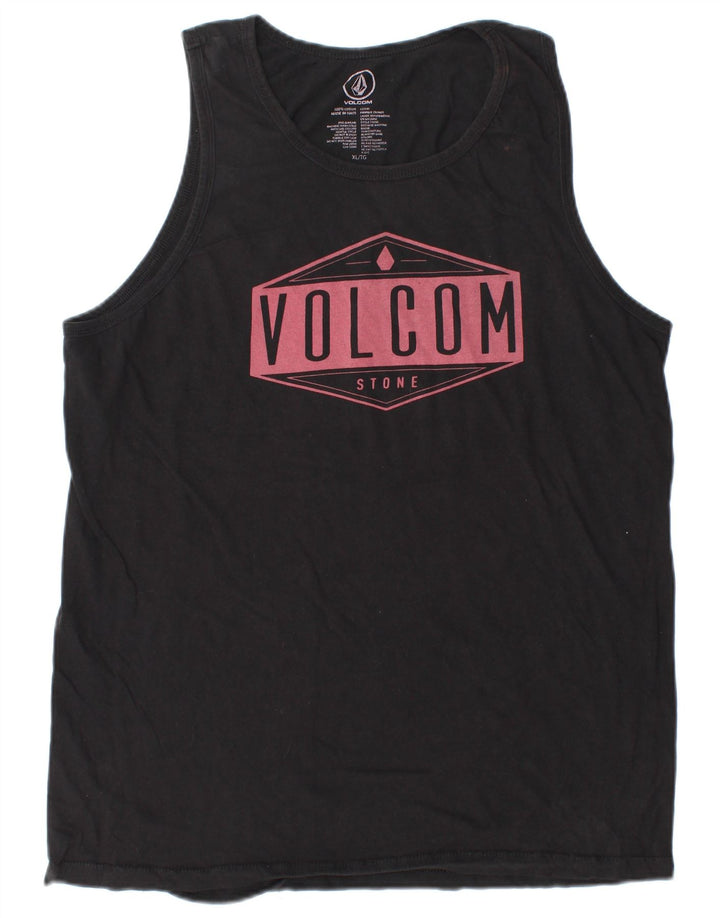 VOLCOM Débardeur Graphique Homme XL Noir Coton