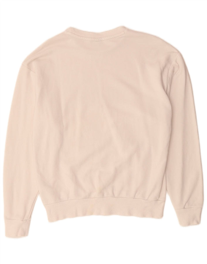 PUMA Sweat-shirt graphique pour homme en coton blanc cassé Small