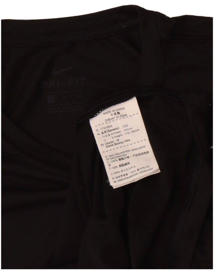 Nike Hommes Dri Fit T-Shirt Haut Noir Moyen Polyester