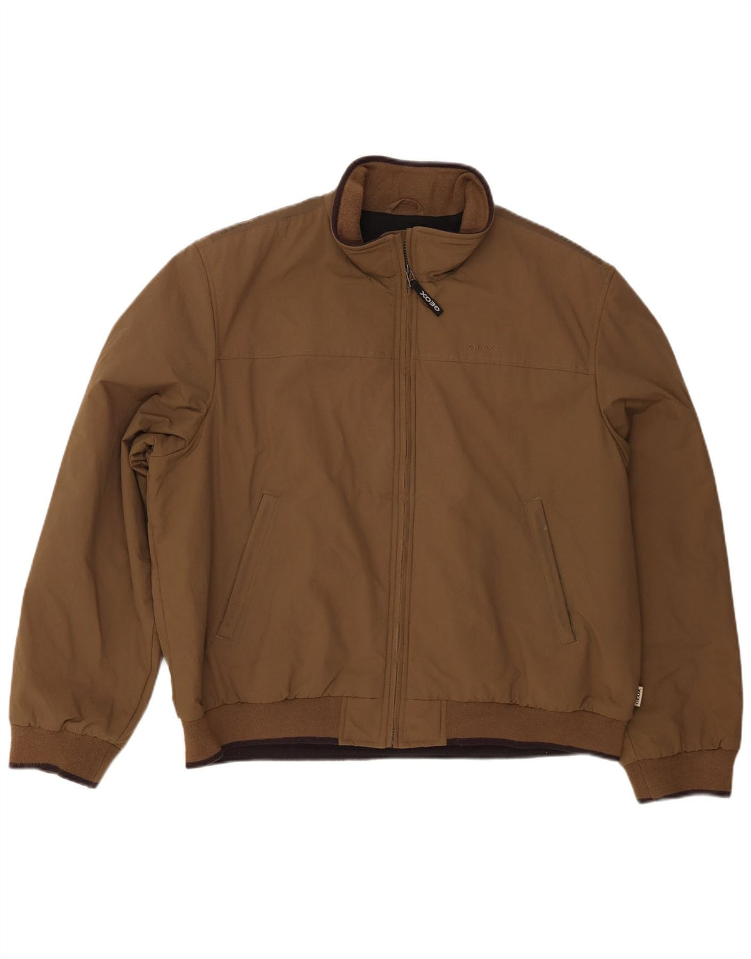Geox Respira Veste Bomber Homme UK 48 4XL Marron Nylon