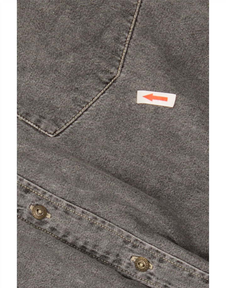 Chemise Homme Vintage XL Coton Gris