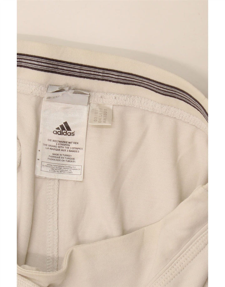 ADIDAS Pantalon de survêtement pour femme UK 14 Medium Blanc